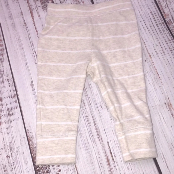 Cloud island tan striped pants size 3-6 months - Picture 2 of 5